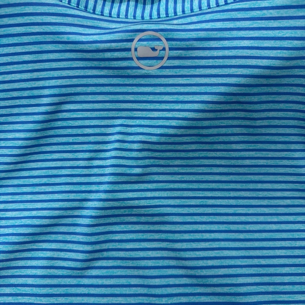 Vineyard Vines Aqua Striped Polo Shirt - Picture 13 of 14